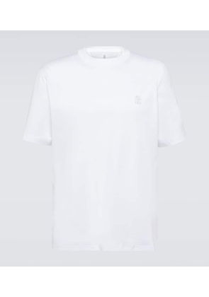 Brunello Cucinelli Logo cotton jersey T-shirt