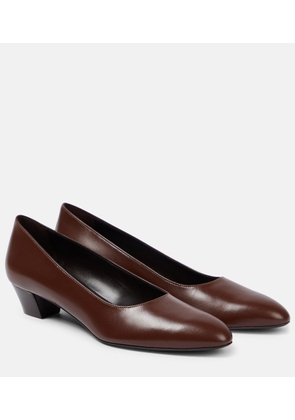 The Row Luisa 35 leather pumps