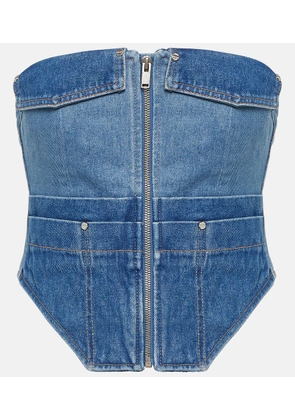 Dion Lee Workwear denim corset top