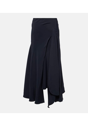 Victoria Beckham High-rise asymmetric midi skirt