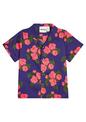 Mini Rodini Roses cotton jersey shirt