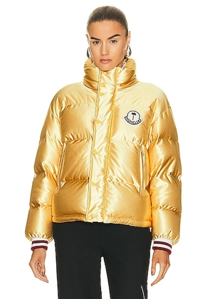 Moncler Genius x Palm Angels Keon Jacket in Gold - Metallic Gold. Size 00/XXS (also in ).