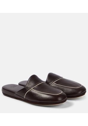 The Row Beck leather mules