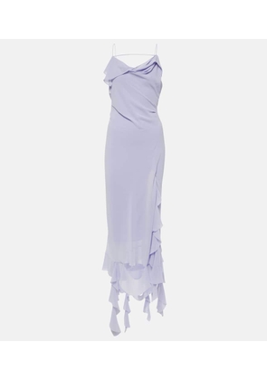 Acne Studios Ruffled asymmetric midi dress