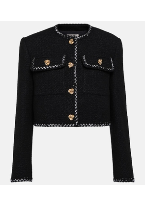 Alexander McQueen Wool-blend tweed jacket