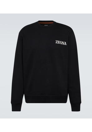 Zegna Logo cotton jersey sweatshirt