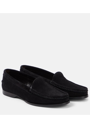 The Row Ruth suede loafers