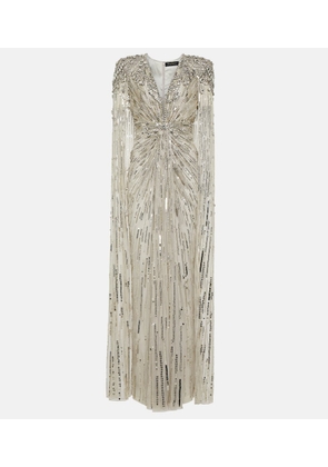 Jenny Packham Crystal-embellished gown