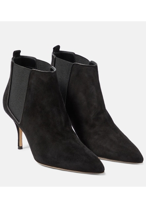 Manolo Blahnik Dildi Otto suede ankle boots