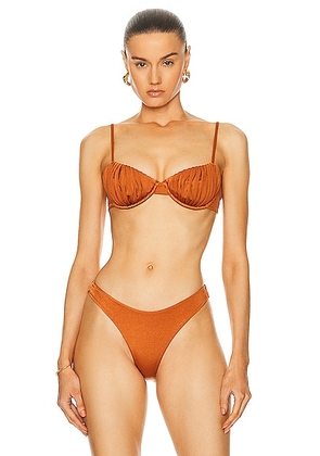 Palm Mariella Bikini Top in Copper - Burnt Orange. Size 0/XS (also in ).