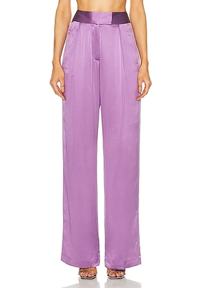 The Sei Wide Leg Trouser in Amethyst - Purple. Size 0 (also in 2, 8).