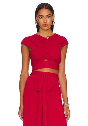 Andrea Iyamah x REVOLVE Aki Crop Top in Red. Size XS.