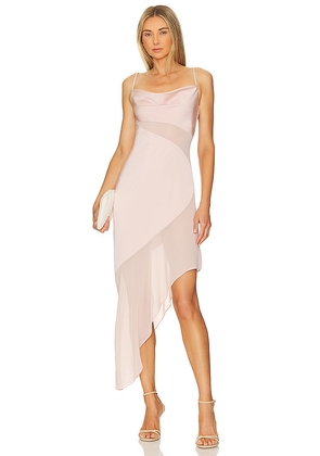 NBD Delfino Slip Dress in Blush. Size M.