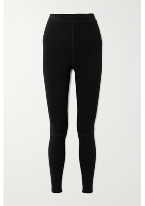 TOTEME - Jacquard-knit Leggings - Black - xx small,x small,small,medium,large,x large