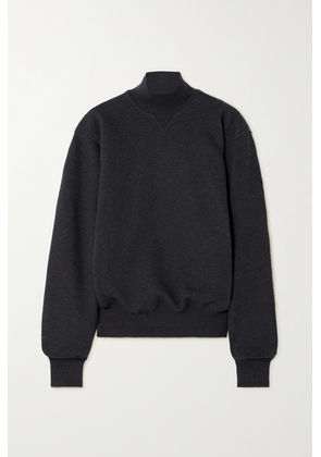 TOTEME - Cotton-jersey Turtleneck Sweater - Gray - xx small,x small,small,medium,large