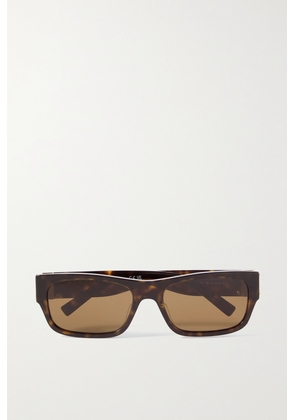 Givenchy - 4g Rectangular-frame Tortoiseshell Acetate Sunglasses - One size