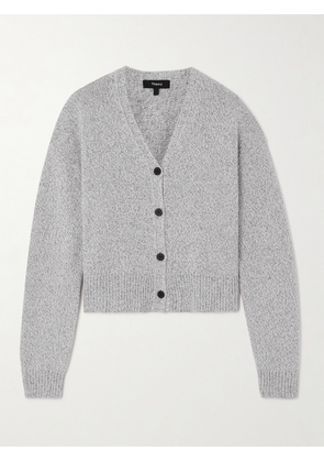 Theory - Cropped Knitted Cardigan - Gray - x small,small,medium,large