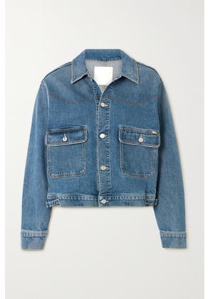 Mother - The Rootin Tootin Stretch-denim Jacket - Blue - x small,small,medium,large,x large