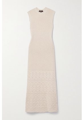 Loro Piana - Engadin Pointelle-knit Cashmere Maxi Dress - Cream - x small,small,medium,large