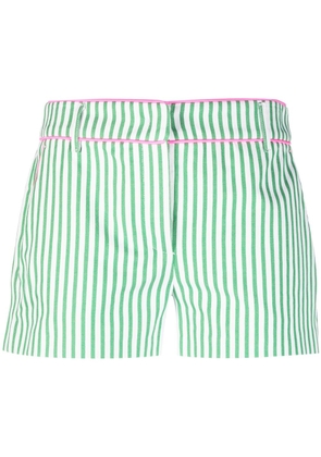 Chiara Ferragni stripe-print cotton shorts - White