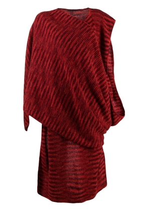 Missoni abstract-pattern wrap scarf - Red