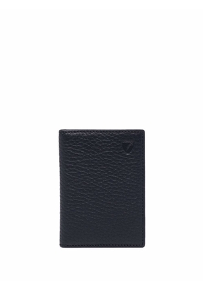 Aspinal Of London pebbled-effect double fold wallet - Blue