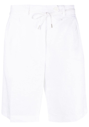ASPESI tie-waist linen shorts - White