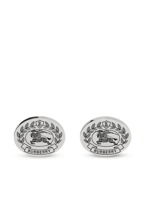 Burberry logo Palladium-plated cufflinks - Silver