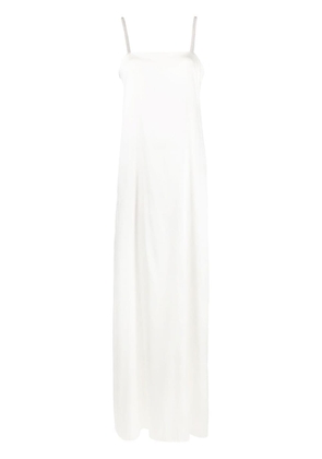 Fabiana Filippi Monili-strap silk maxi dress - White