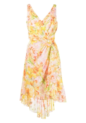 Marchesa Notte floral-print midi dress - Multicolour