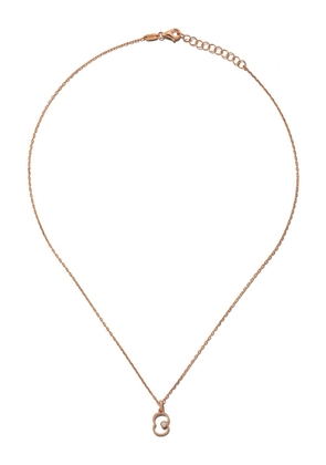 AS29 14kt rose gold diamond Eight necklace