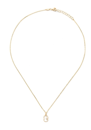 AS29 14kt yellow gold diamond Eight necklace