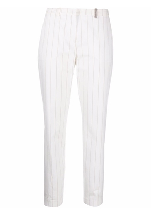 Fabiana Filippi striped cropped trousers - White