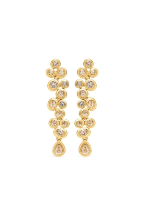 Oscar de la Renta Gumdrop crystal chandelier earrings - SILK