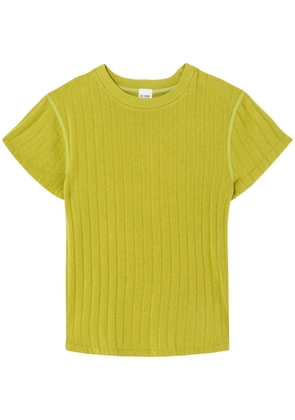 RE/DONE ribbed-knit short-sleeve T-shirt - Green