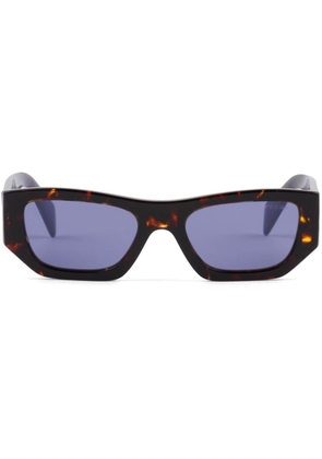 Prada Eyewear rectangle-frame tinted sunglasses - Brown