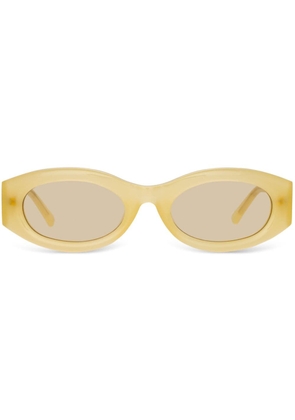 Linda Farrow x The Attico Berta oval sunglasses - Yellow