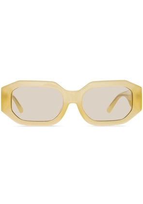 Linda Farrow Blake oval-lenses sunglasses - Yellow
