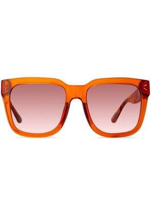 Linda Farrow Freya oversized-frame sunglasses - Orange