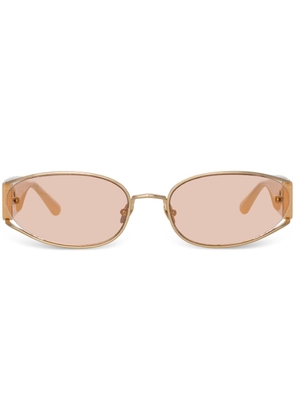 Linda Farrow Shelby cat-eye sunglasses - Gold