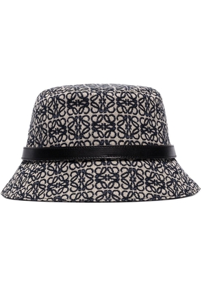 LOEWE Anagram jacquard bucket hat - Neutrals