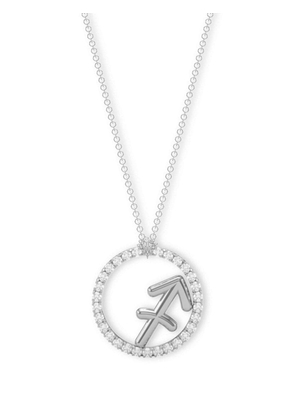 THE ALKEMISTRY 18kt white gold Sagittarius diamond necklace - Silver