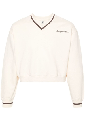 Sporty & Rich Syracuse cotton sweatshirt - Neutrals
