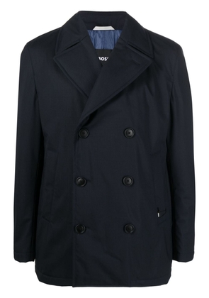 BOSS notched-lapels double-breasted jacket - Blue