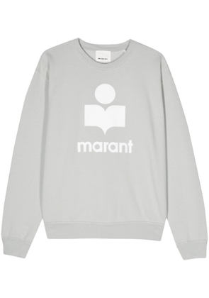 MARANT Mikoy flocked-logo sweatshirt - Blue