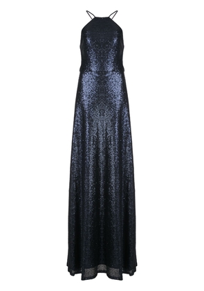 Marchesa Notte Bridesmaids sequin-embellished gown - Blue