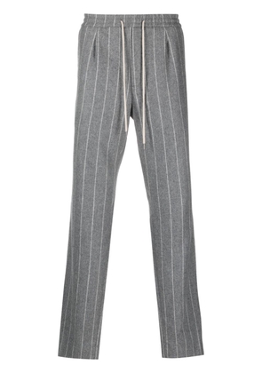 Boggi Milano pinstripe-print straight-leg trousers - Grey