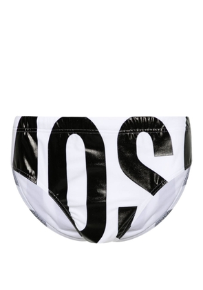 Moschino logo-print swimming trunks - White
