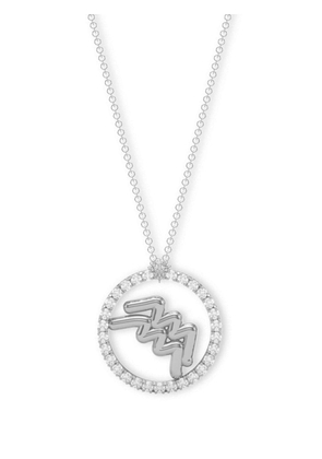 THE ALKEMISTRY 18kt white gold Aquarius diamond necklace - Silver