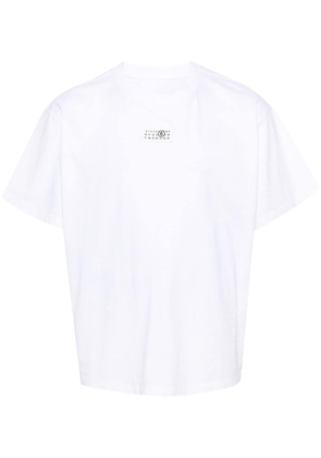 MM6 Maison Margiela numbers-motif cotton T-shirt - White